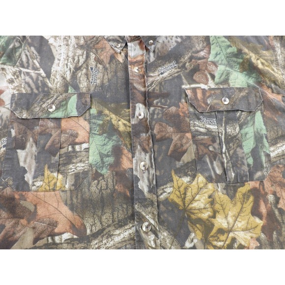 Walls‎ Hunting Shirt Men"s 3XL Advantage Timber Camo Short Sleeve Heavy Duty - Picture 11 of 16